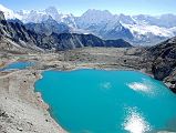 Kongma La 13 Chomolonzo, Kangchungtse. Cho Polu, Island Peak, Makalu, Baruntse, P6770, And Chamlang